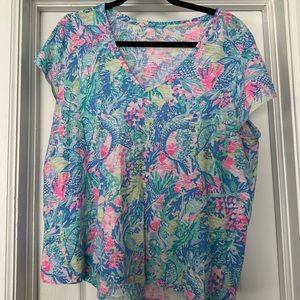 Lilly Pulitzer Mermaid’s Cove XL Etta Top